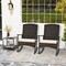 Patio Rocking Chairs With Coffee Table 3 Piece Rattan Furniture Set